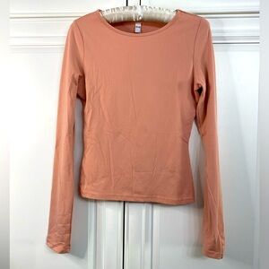 Women’s Medium Long Sleeve Shirt Rose Pink by Eleve Top Sweater Blouse